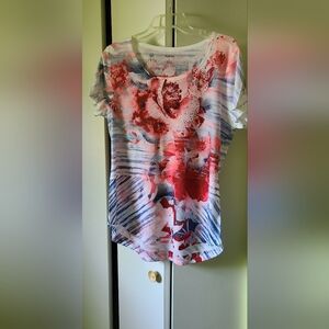 EUC STYLE & CO SUMMER TEE, LARGE